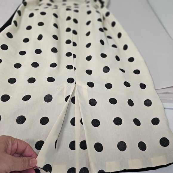 Eva Franco Polka-dot Black, white dress size 8  has the pine up girl rockabilly - Picture 9 of 9